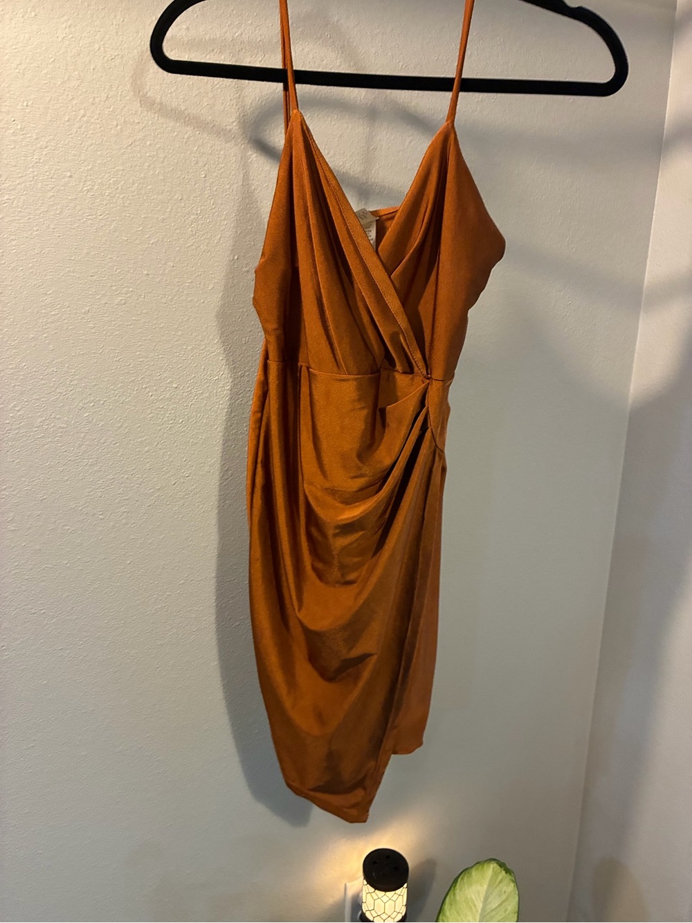 E.L.H. Studio Copper Ruched Cocktail Dress Size Medium – NWT